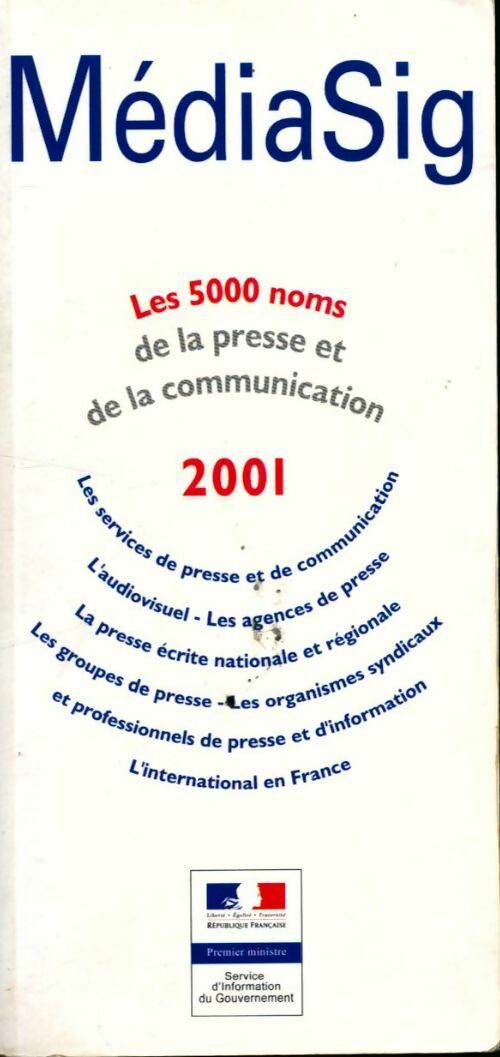 Livrenpoche : Mediasig 2001 - Collectif - Livre