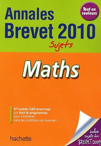 Livrenpoche : Maths brevet 2010 sujets - Philippe Rousseau - Livre