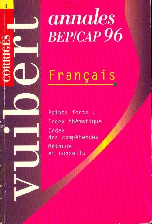 Livrenpoche : Français CAP/BEP 1996 - Collectif - Livre