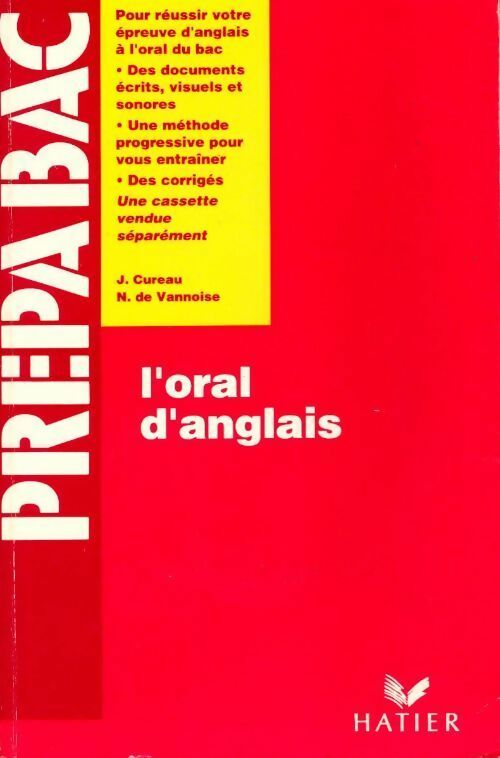 L'oral d'anglais - J. Cureau -  Prépabac - Livre