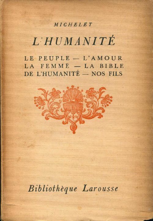 Livrenpoche : L'humanité Tome V - Jules Michelet - Livre