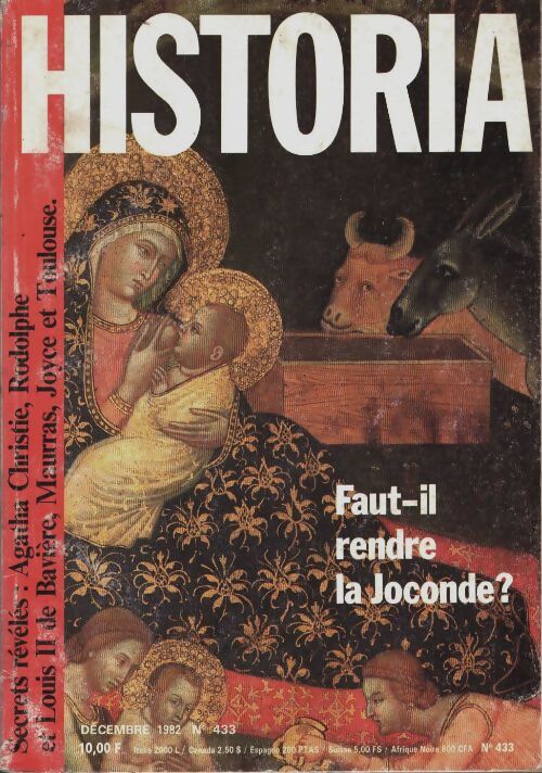 Livrenpoche : Historia n°433 : Faut-il rendre la Joconde ? - Collectif - Livre