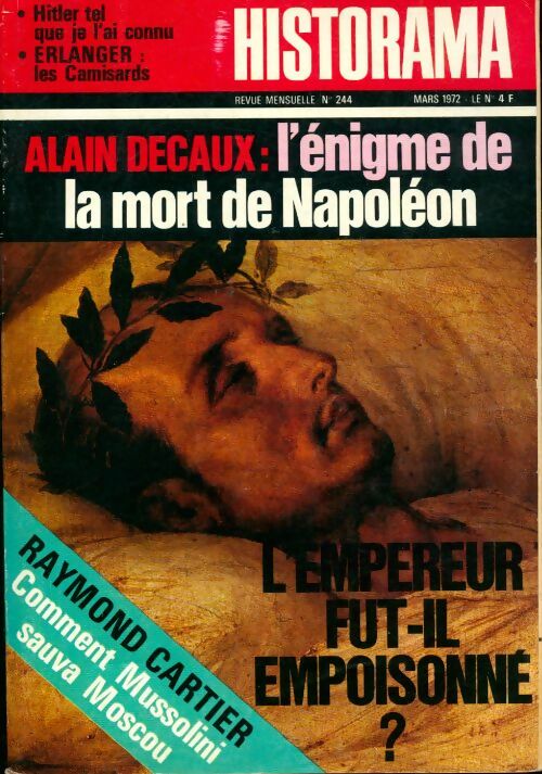 Livrenpoche : Historama n°244 : L'énigme de la mort de Napoléon - Collectif - Livre