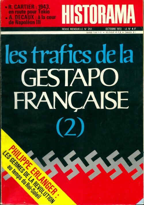 Livrenpoche : Historama n°251 : Les trafics de la gestapo française 2 - Collectif - Livre