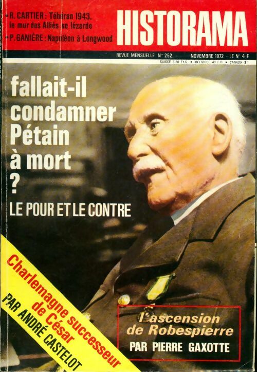 Livrenpoche : Historama n°252 : Faillait-il condamner Pétain à mort ? - Collectif - Livre