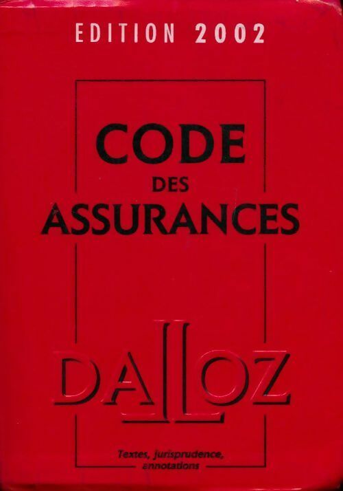 Livrenpoche : Code des assurances 2002 - Collectif - Livre