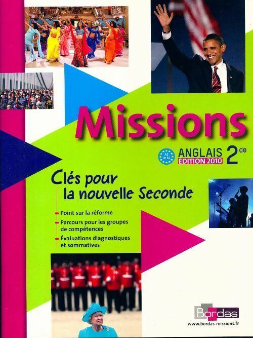 Anglais Seconde 2010 - Collectif -  Missions - Livre