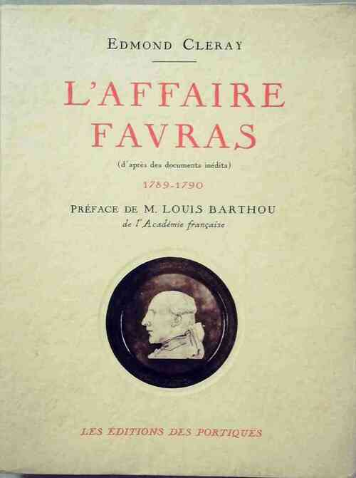 Livrenpoche : L'affaire Favras - Edmond Cleray - Livre