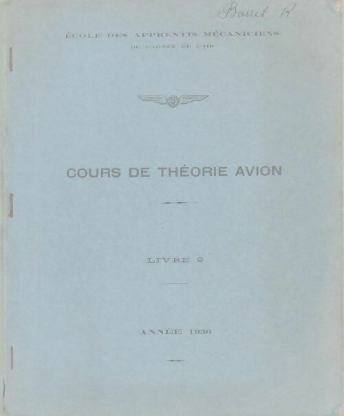 Livrenpoche : Cours de théorie avion Livre 2 1936 - Collectif - Livre