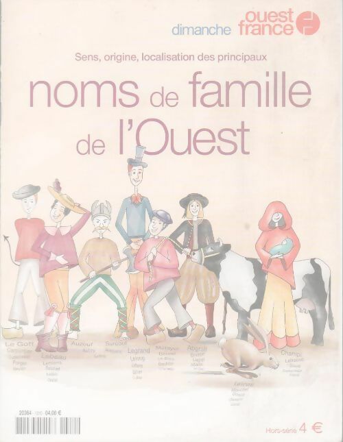 Livrenpoche : Noms de famille de l'Ouest - Collectif - Livre