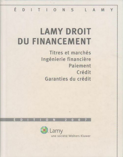 Livrenpoche : Droit du financement 2007 - Collectif - Livre