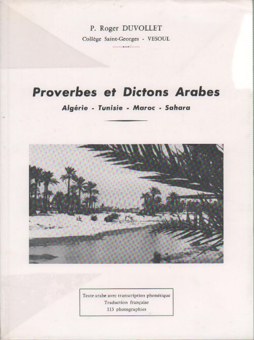 Livrenpoche : Proverbe et dictons arabes - Roger Duvollet - Livre