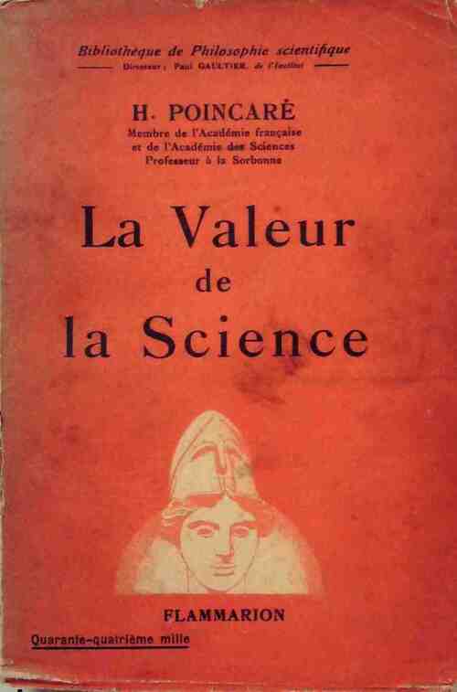 Livrenpoche : La valeur de la science - Henri Poincaré - Livre
