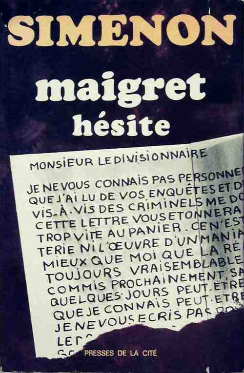 Livrenpoche : Maigret hésite - Georges Simenon - Livre