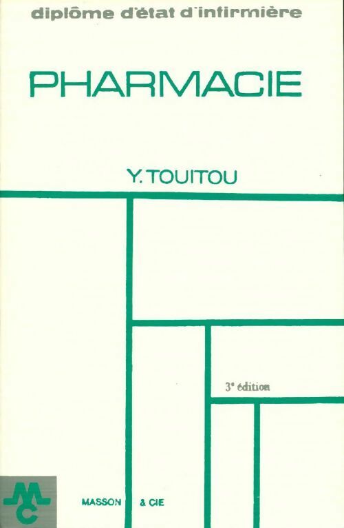 Pharmacie - Y. Touitou -  Masson GF - Livre