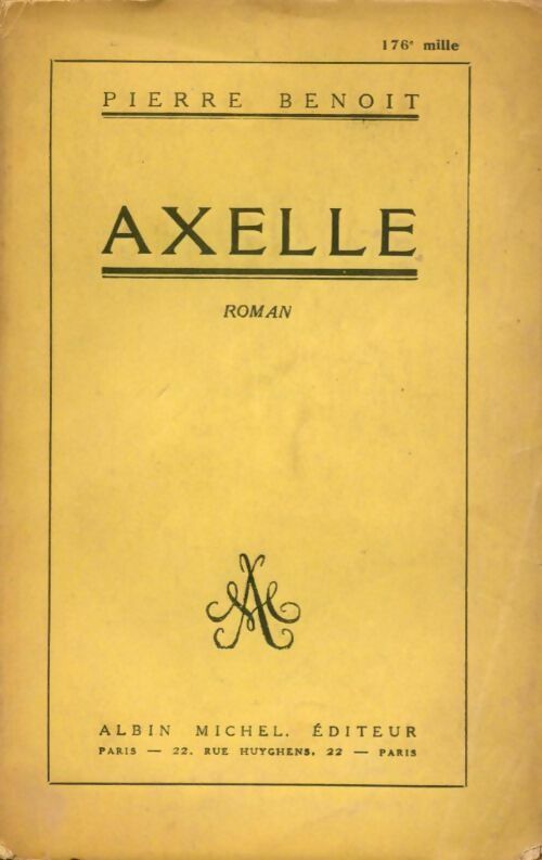 Livrenpoche : Axelle - Pierre Benoit - Livre