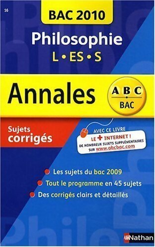 Livrenpoche : Philosophie Terminales L-ES-S  corrigés - Gérard Durozoi - Livre
