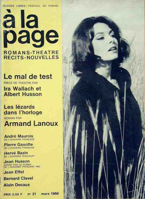 Livrenpoche : A la page n°21 : Le mal de test de Ira Wallach et Albert Husson / les lézards dans l'horloge par lanoux - Collectif - Livre