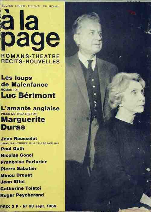 Livrenpoche : A la page n°63 : Les loups de Malenfance par Berimont / L'amante anglaise de M. Duras - Collectif - Livre