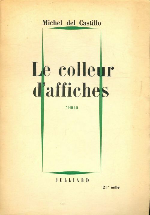 Livrenpoche : Le colleur d'affiches - Michel Del Castillo - Livre
