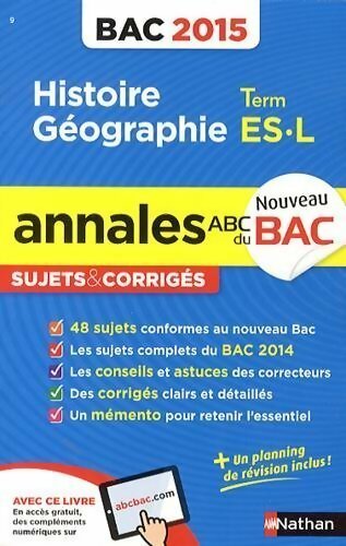 Livrenpoche : Histoire-géographie Terminales ES-L 2015 - Pascal Jézéquel - Livre
