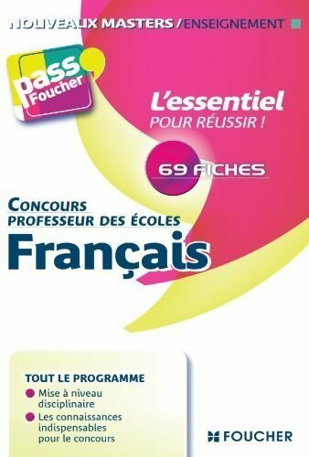 Concours professeur des écoles : Français - Isabelle Lebrat -  Pass'Foucher - Livre