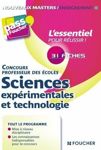 Livrenpoche : Concours professeur des écoles : Sciences expérimentales et technologie - Eric Tisserand - Livre
