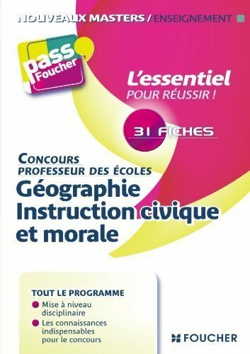 Livrenpoche : Concours professeur des écoles : Géographie instruction civique et morale - Isabelle Chelley - Livre