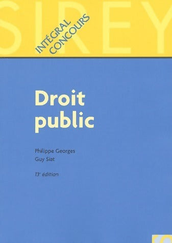 Livrenpoche : Droit public - Philippe Georges - Livre
