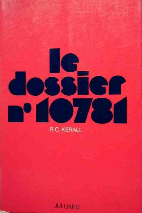 Livrenpoche : Le dossier n°10781 - Kerall R.C. - Livre