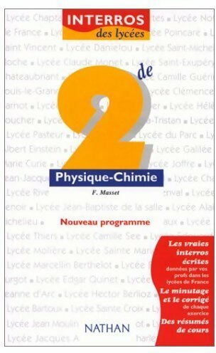 Livrenpoche : Physyque-chimie Seconde - Frédéric Masset - Livre