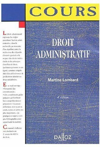 Livrenpoche : Droit administratif - Martine Lombard - Livre
