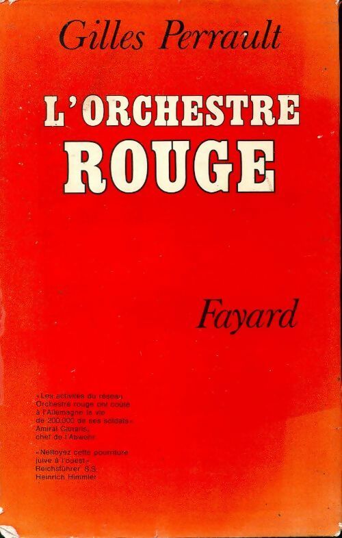 Livrenpoche : L'orchestre rouge - Gilles Perrault - Livre