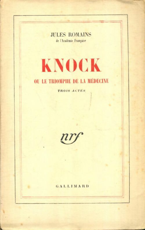 Livrenpoche : Knock - Jules Romains - Livre