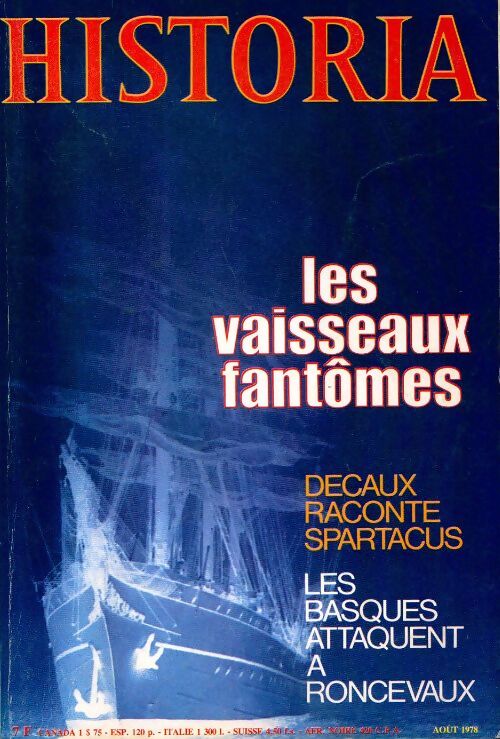 Livrenpoche : Historia n°381 : Les vaisseaux fantômes - Collectif - Livre