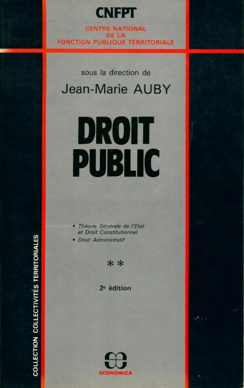 Livrenpoche : Droit public  - Jean-Marie Auby - Livre