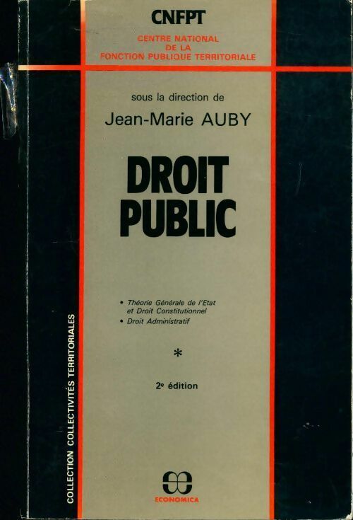 Livrenpoche : Le droit public Tome I - Jean-Marie Aubry - Livre