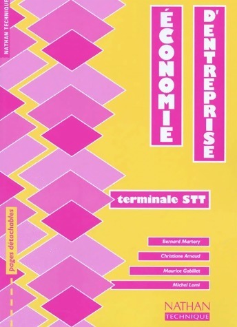 Livrenpoche : Economie d'entreprise Terminale STT - Bernard Martory - Livre