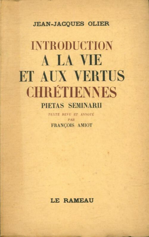 Livrenpoche : Introduction à la vie et aux vertus chrétiennes - Pietas Seminarii - Livre