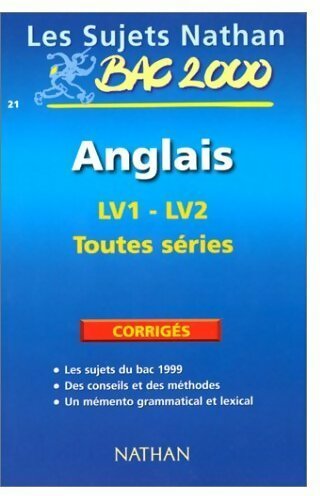 Livrenpoche : Anglais terminales toutes séries LV1-LV2. Sujets corrigés 99 - Jacqueline Fromonot - Livre