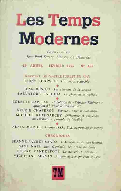 Livrenpoche : Les temps modernes n°487 - Collectif - Livre