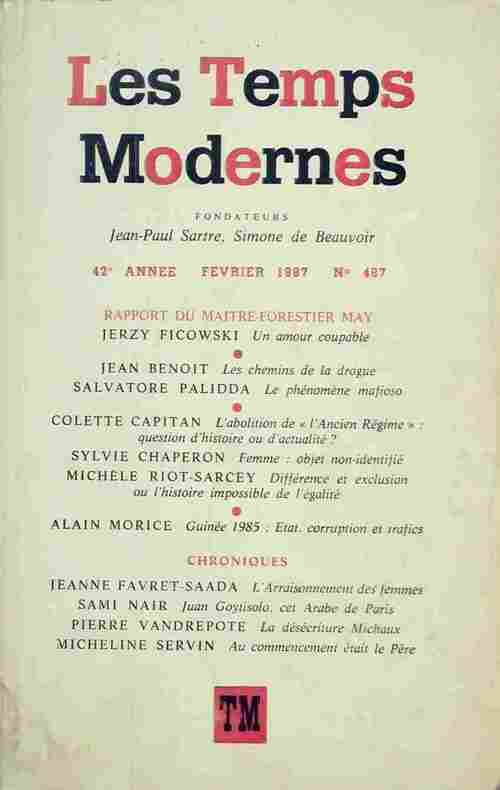 Les temps modernes n°487 - Collectif -  Les Temps Modernes - Livre