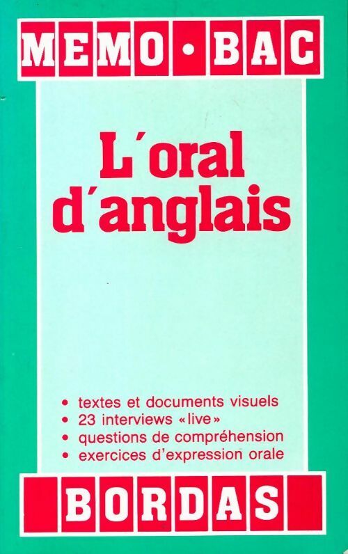 Livrenpoche : L'oral d'anglais - Gina Burgess - Livre