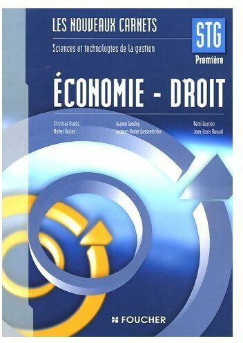 Livrenpoche : Economie-droit 1ère STG - Collectif - Livre
