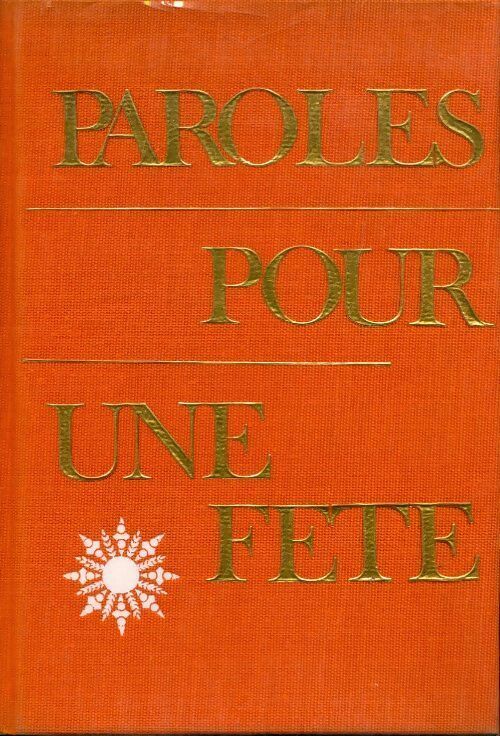 Livrenpoche : Paroles pour une fête - Jean Coutelier - Livre