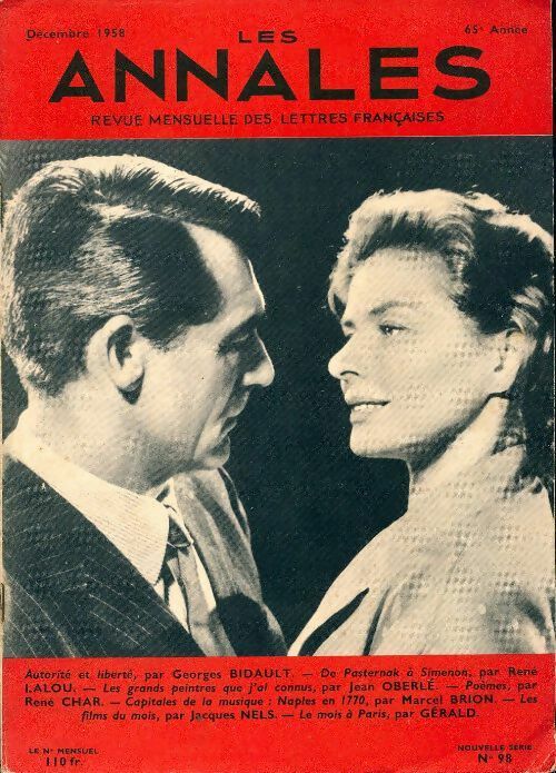 Livrenpoche : Les annales n°98 : Autorité et liberté Bidault / ... - Collectif - Livre