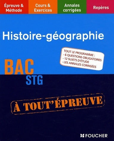 Livrenpoche : Histoire-géographie Terminale STG - Françoise Blanchard - Livre