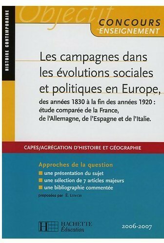 Livrenpoche : Les campagnes dans les évolutions sociales et politiques en Europe - Edouard Lynch - Livre