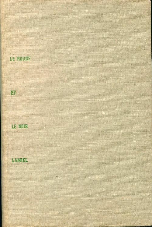 Livrenpoche : Le rouge et le noir / Lamiel - Stendhal - Livre