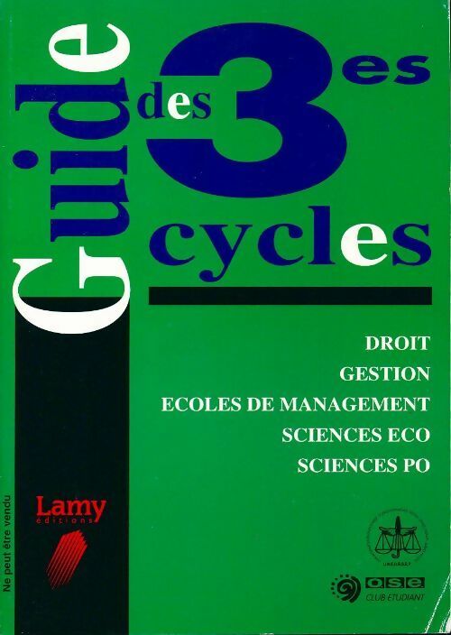Livrenpoche : Guide des 3e cycles 1994 - Inconnu - Livre